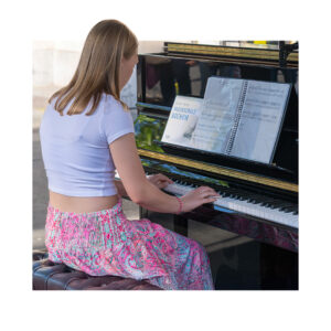 Pianist am Hans im Glück